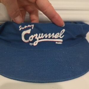 Vintage Blue Cozumel Sun Visor